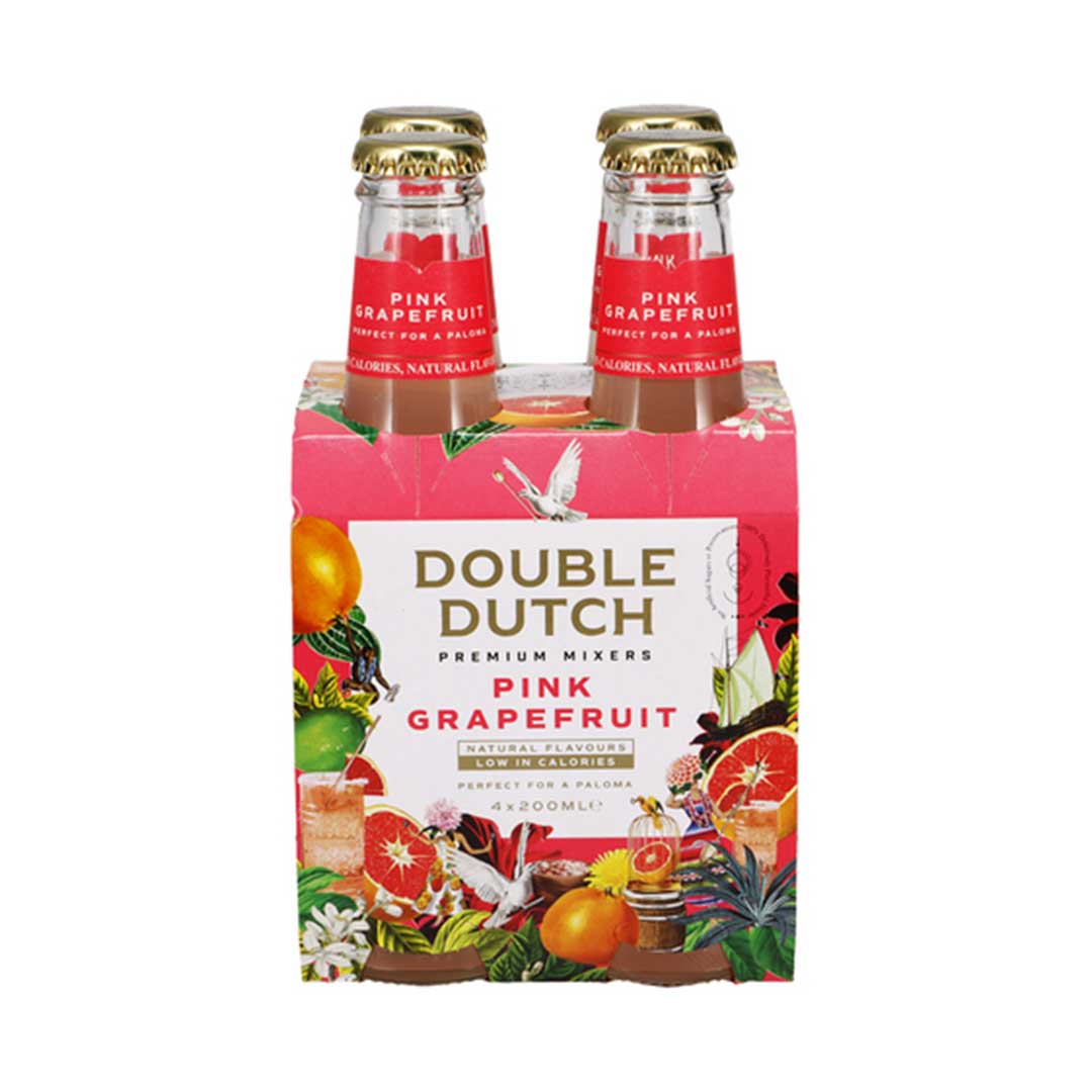 Double Dutch Drinks Pink Grapefruit Soda - 4x20cl