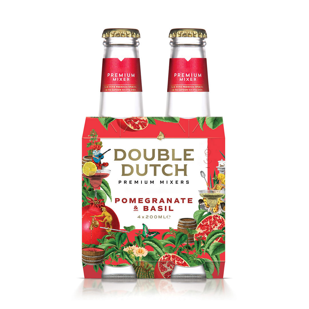 Double Dutch Drinks Pomegranate & Basil - 4x20cl